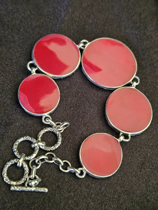 Eon 1962 Set, Sponge Coral Swiss Movement Watch And Bracelet in Sterling Silver - Picture 8 of 13